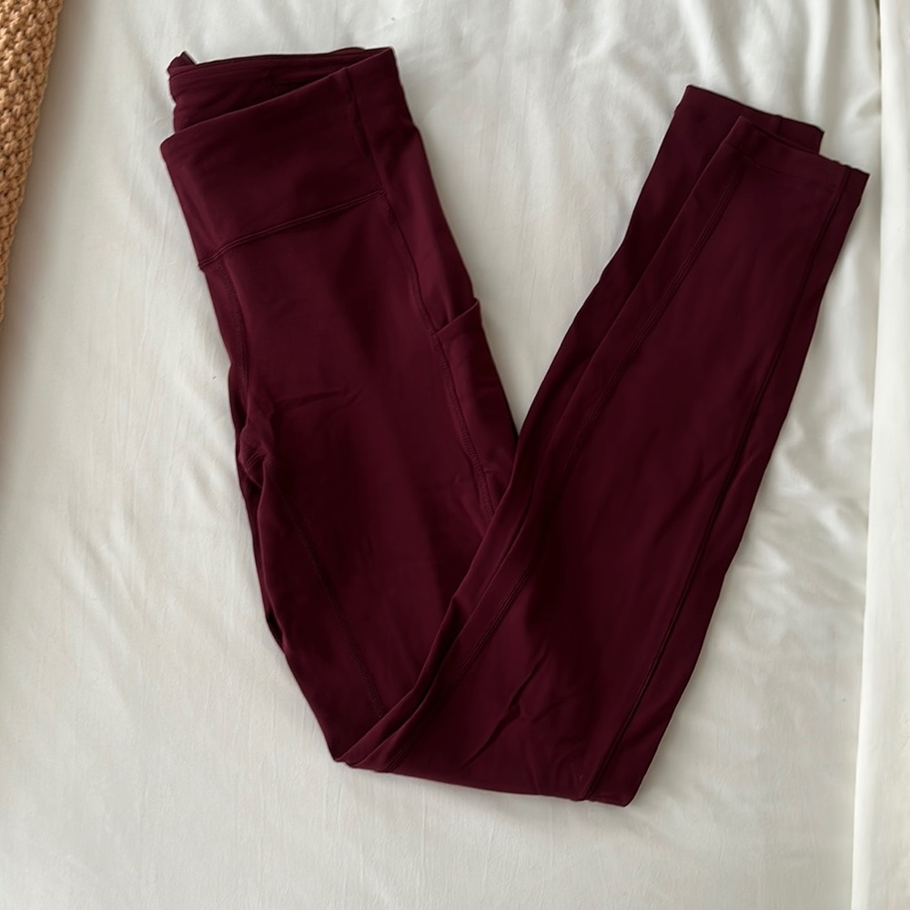 Lululemon Maroon Swift Speed High Rise Tight 28”